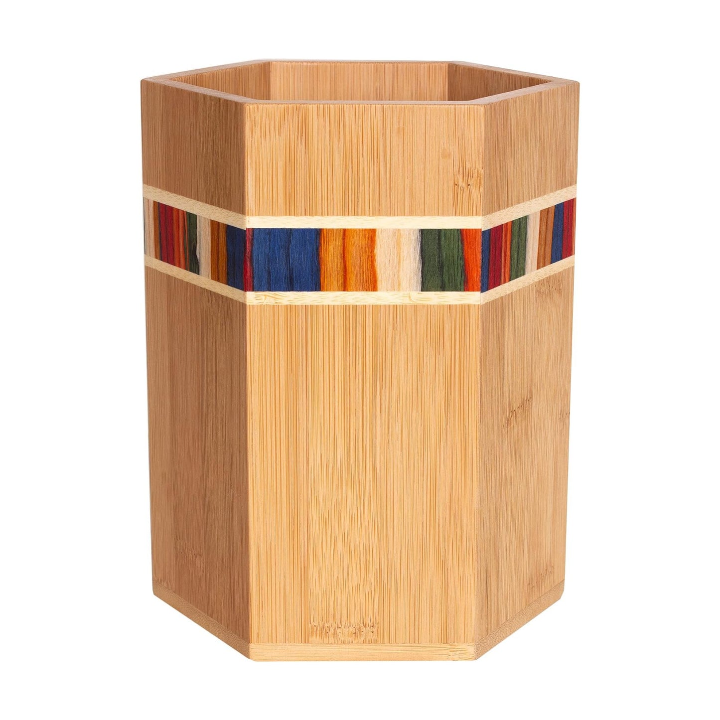 Totally Bamboo Baltique Marrakesh Collection Kitchen Utensil Holder, Large Cooking Utensil Crock for Countertop
