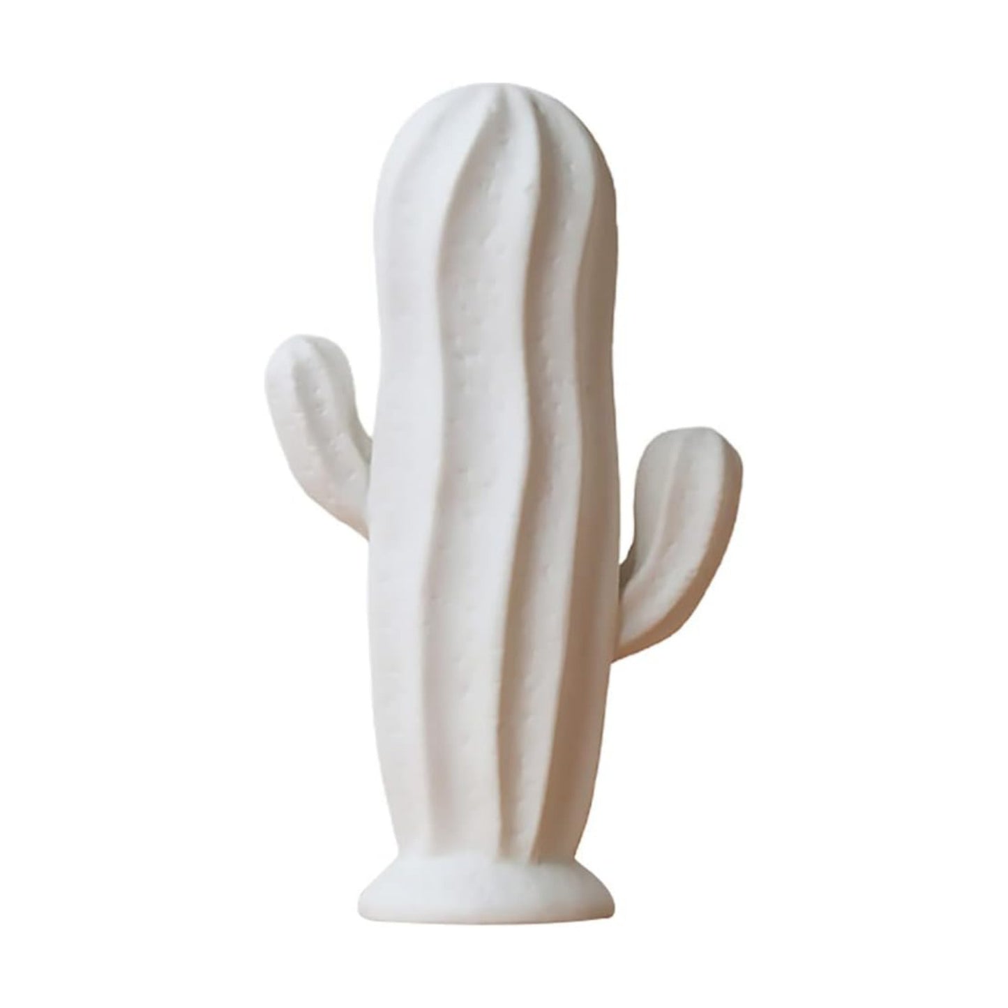 Ceramic Cactus Figurine Minimalist Cactus Statue Porcelian Collectible Art Sculpture Jewelry Holder