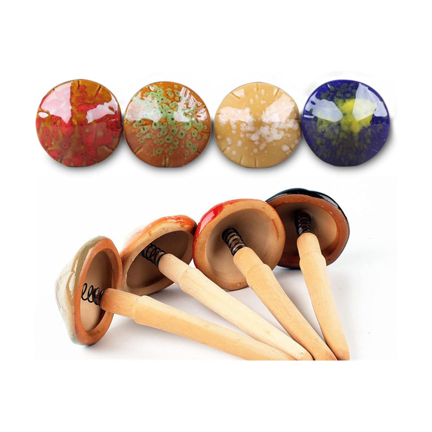 Indoor Flower pots or Outdoor Decorative Ceramic Ornaments / Set of 4