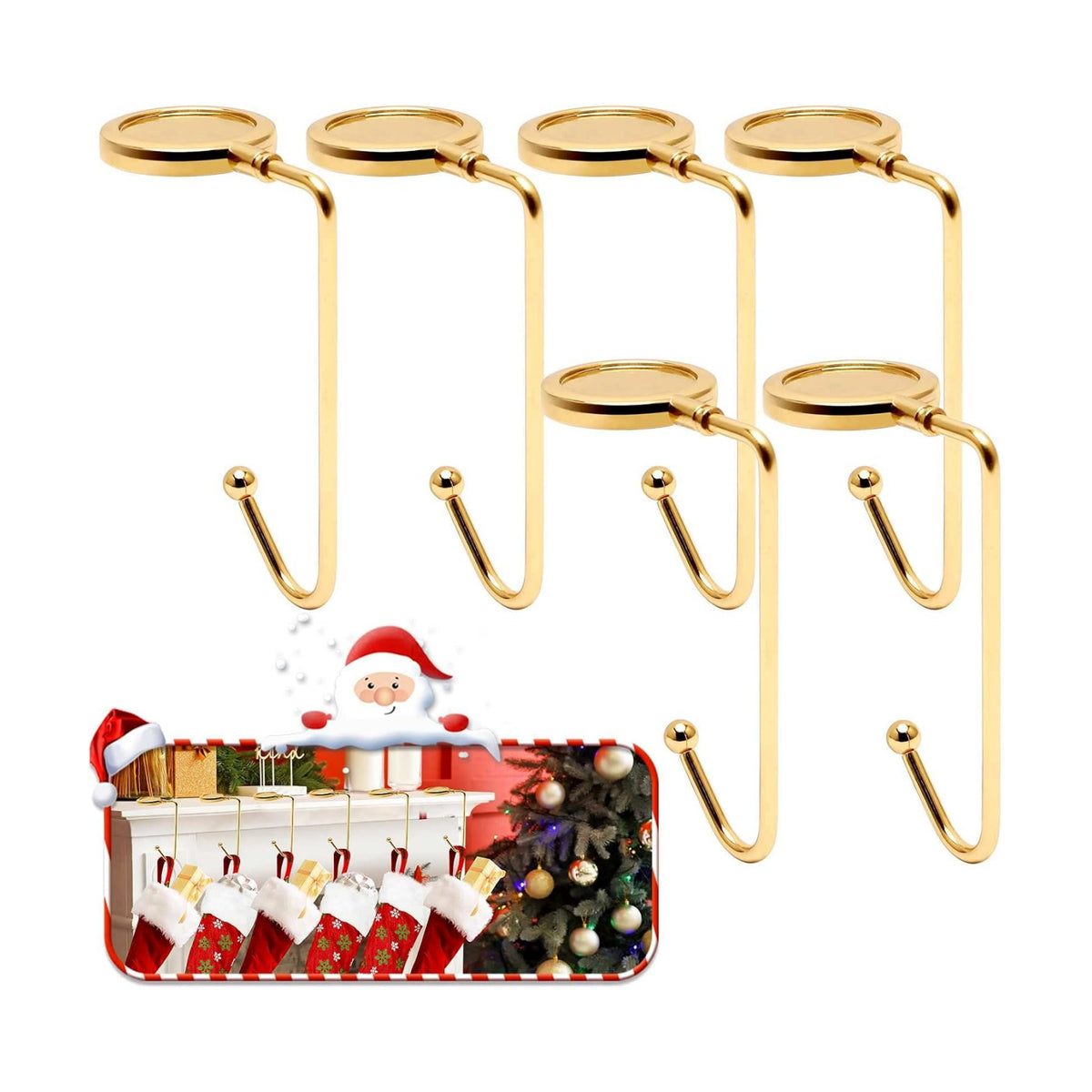Christmas Stocking Holders for Mantle, Upgrade Fireplace Stocking Holder