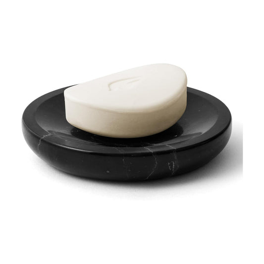 Marble Soap Dish Italy Natural Stone Sponge Holder / Black