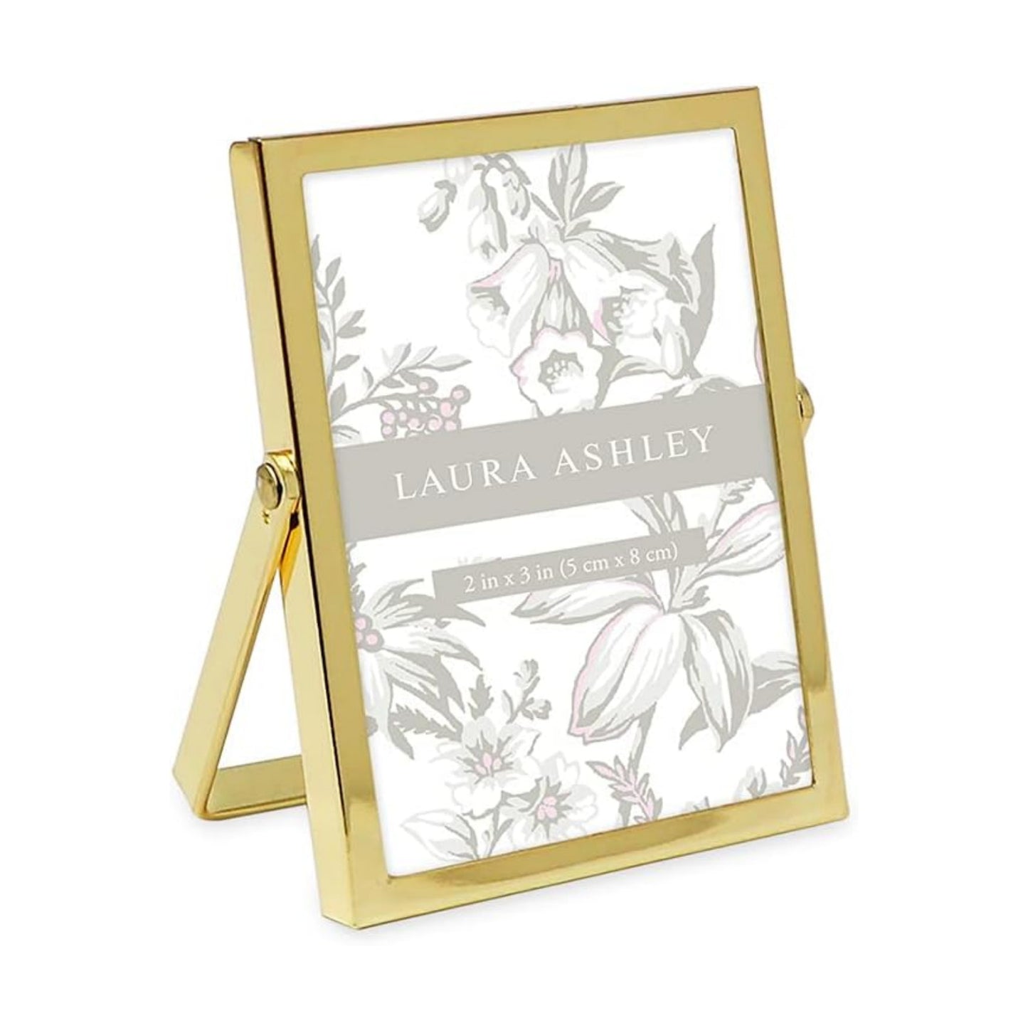 Flat Metal Picture Frame / 2 x 3 / Vertical / Gold