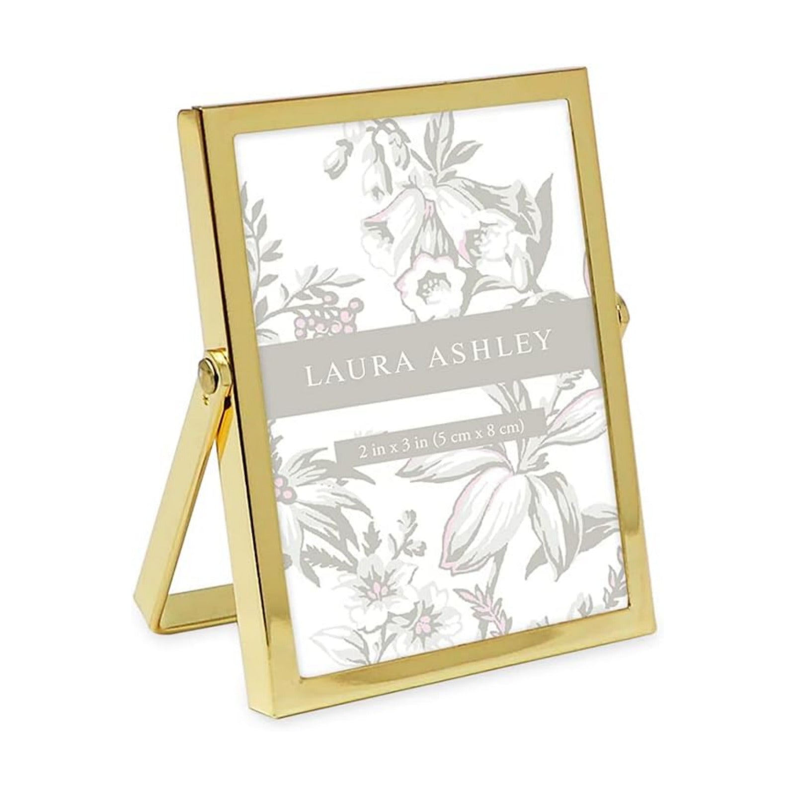 Flat Metal Picture Frame / 2 x 3 / Vertical / Gold