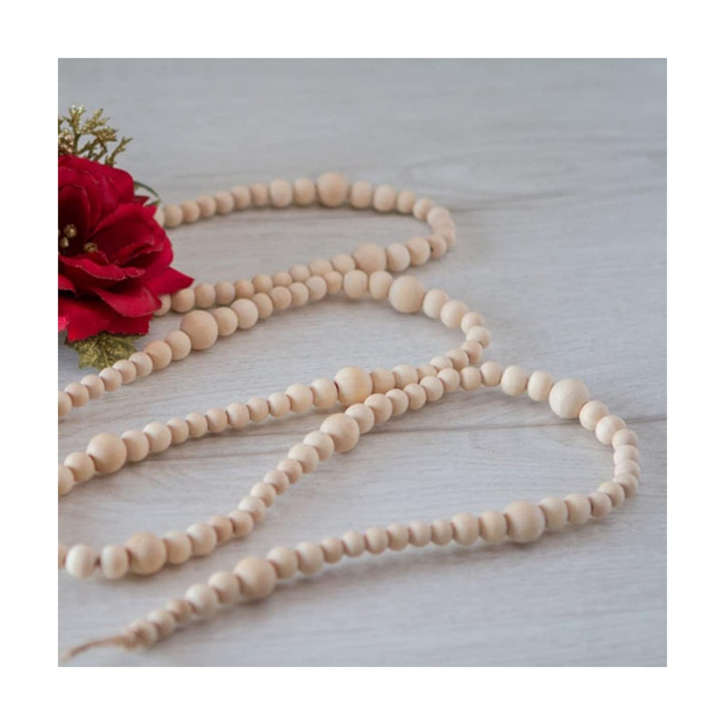 Wooden Bead Garland / Size-2 / 7.2 Inch