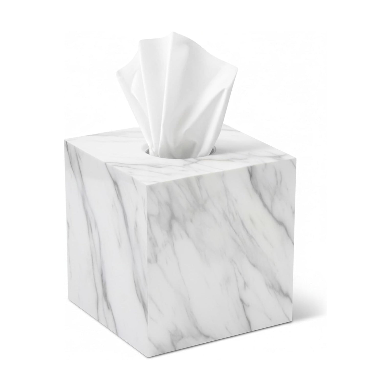 Tissue Box Cover Holder Tissue Box Holder Bathroom Vanity Nightstand Bedroom / Marble / Square