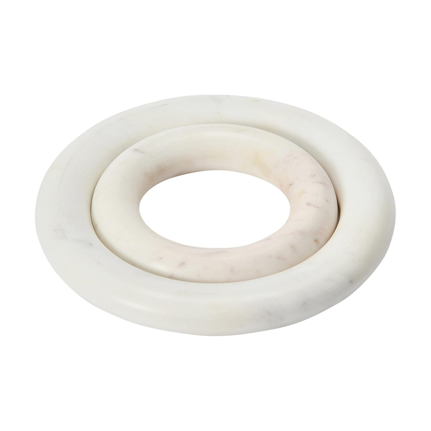 Creative Co-Op Marble Trivets for Dining Table, Set of 2