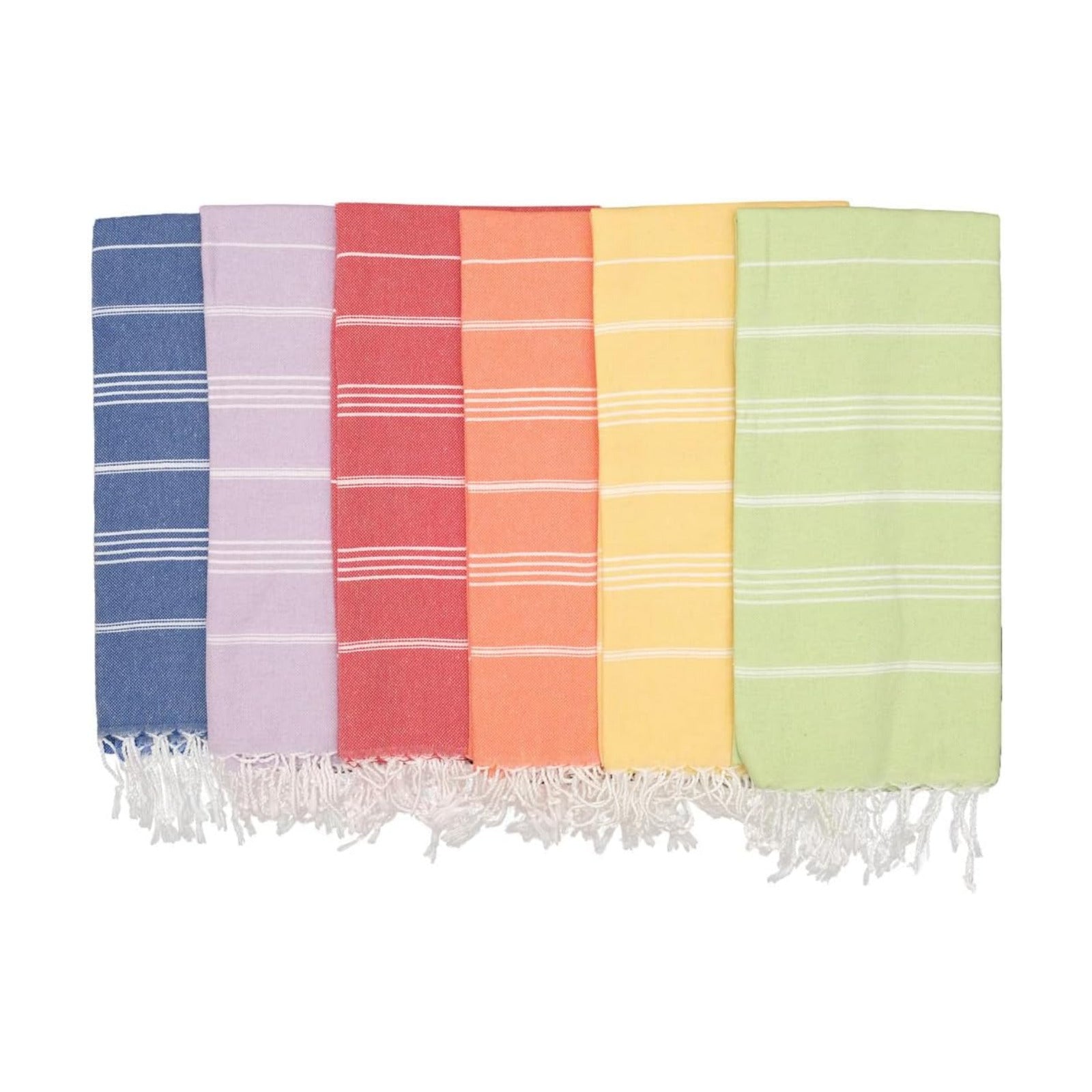 Turkish Beach Towel Oversized 39x71 Set of 6 | 100% Cotton Turkish Bath Towels Sand Free Quick Dry Towel Extra Large