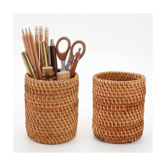 Rattan Pencil Holder / Set of 2