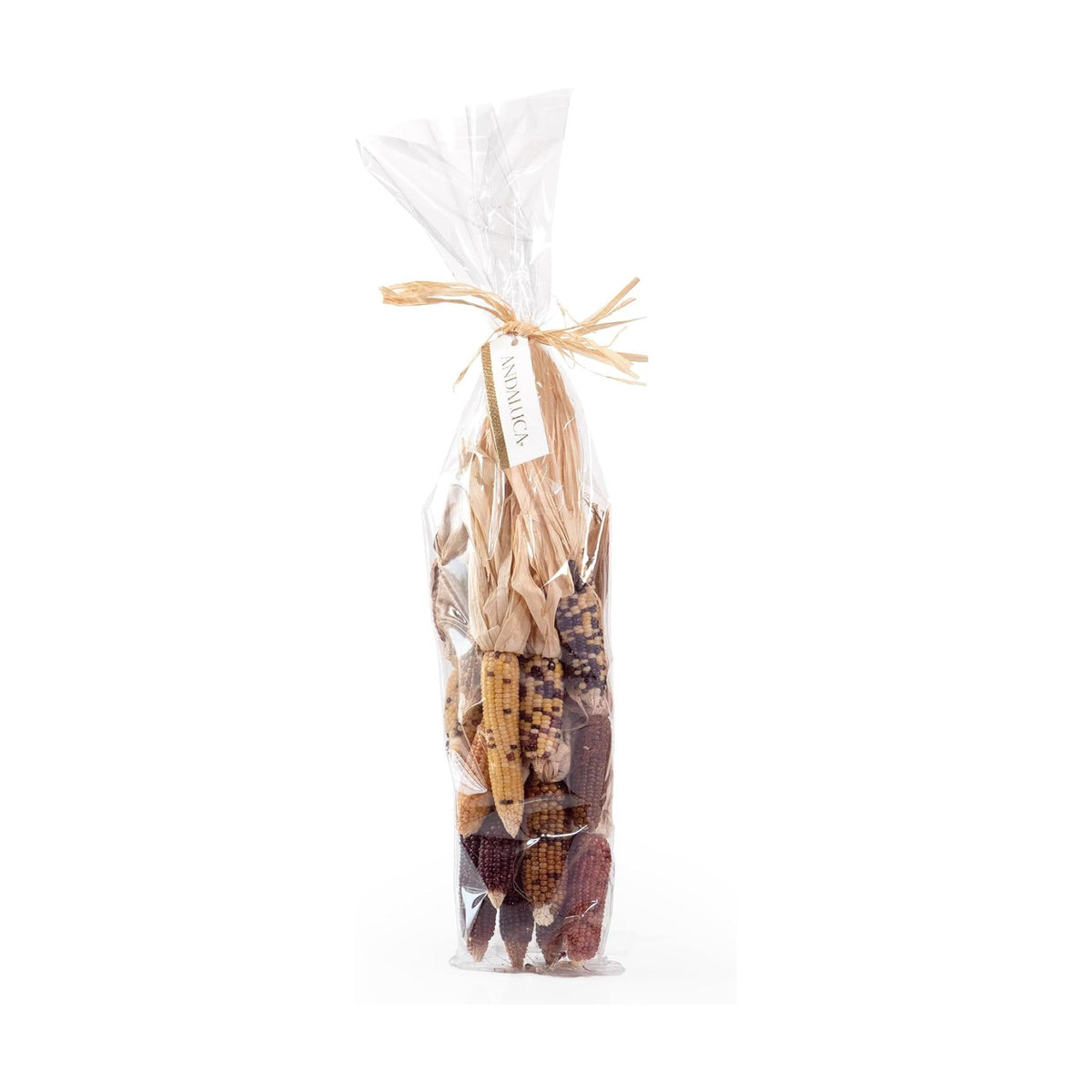 ANDALUCA Natural Decoration Indian Corn Bag | 12 Natural Husks for Fall, Autumn & Thanksgiving Home Decor (Mini Corn)