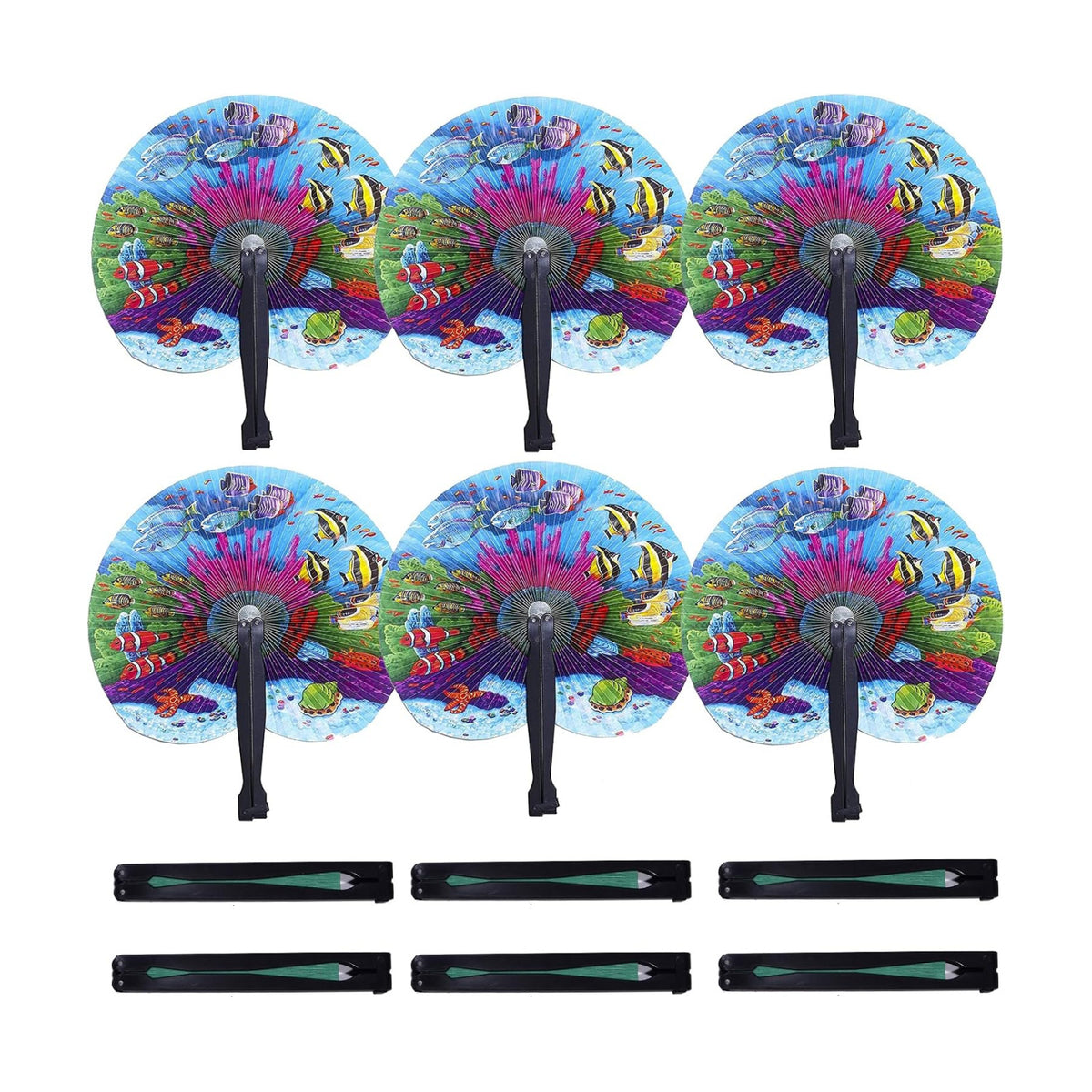 20 Pcs Paper Fans