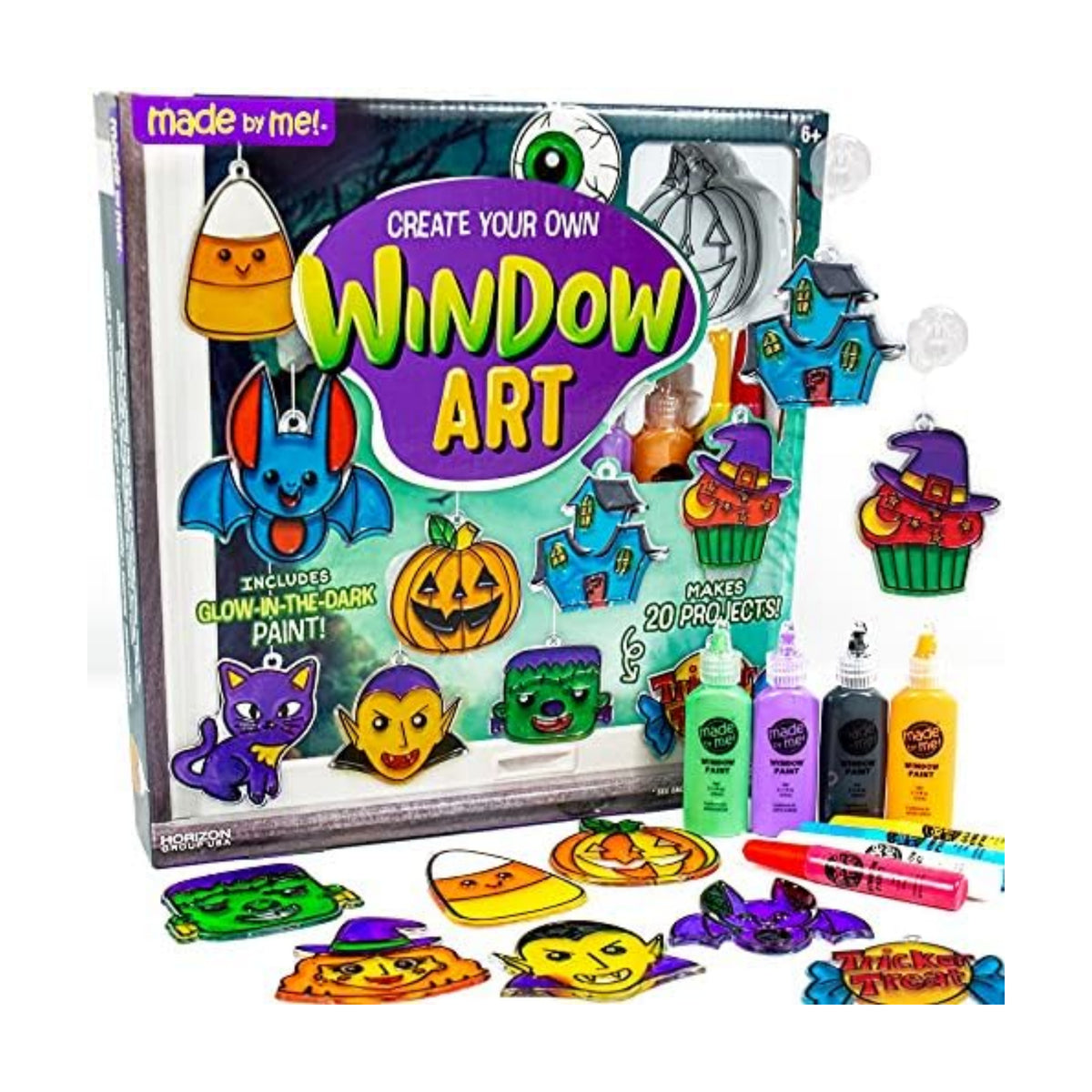 Made By Me Create Your Own Window Art Kit, Halloween Suncatchers