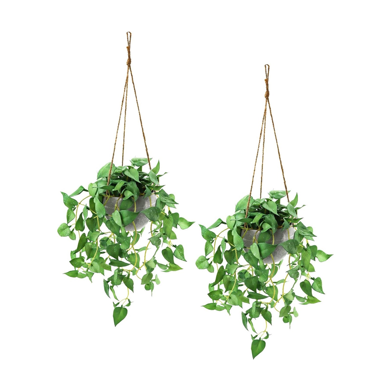 Artificial Plants / Faux Anthurium Leaf Basket / Green / Set of 2