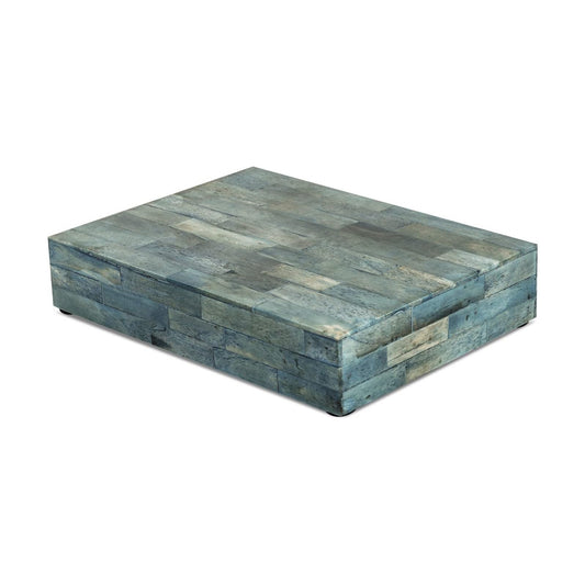Remote Control & Keepsake Memory Box / VERDIGRIS / 6 x 8 x 1.5