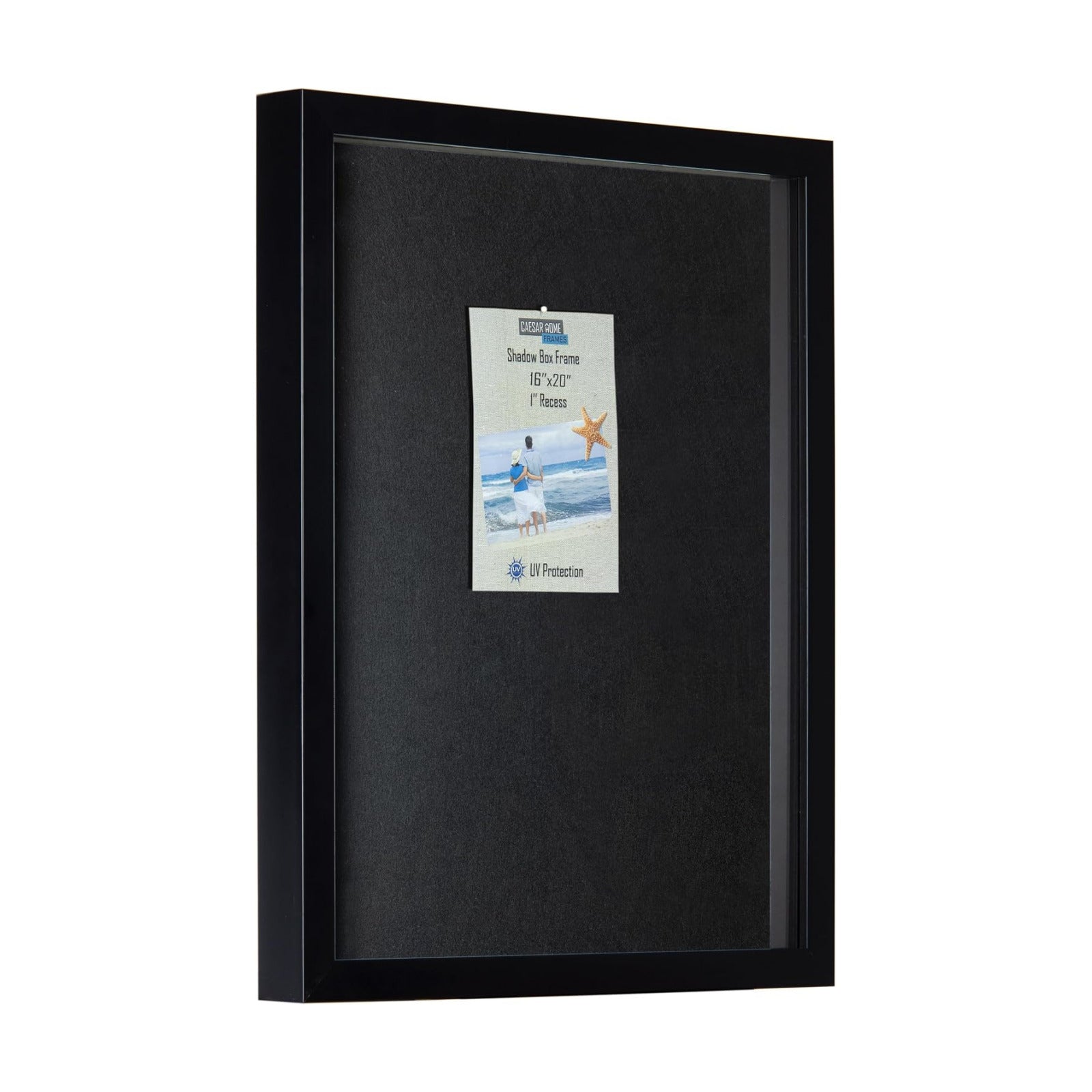 Shadow Box Display Frame with 2 Backgrounds and UV Protection, Multiple Sizes (16x20)