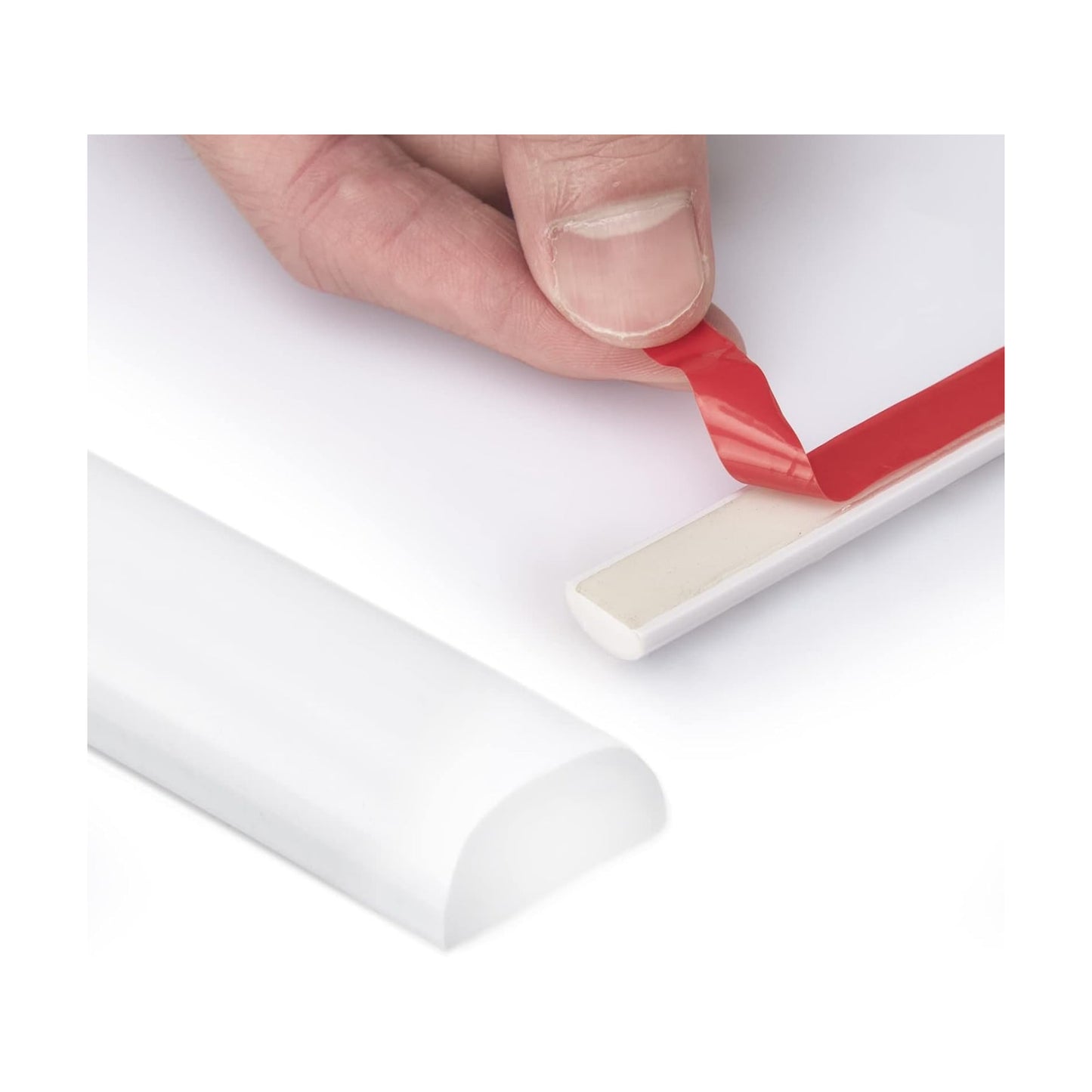 Flexible Peel and Stick Trim Molding Decorative for Backsplash Tile Edge / 25 Feet / White / 25 ft