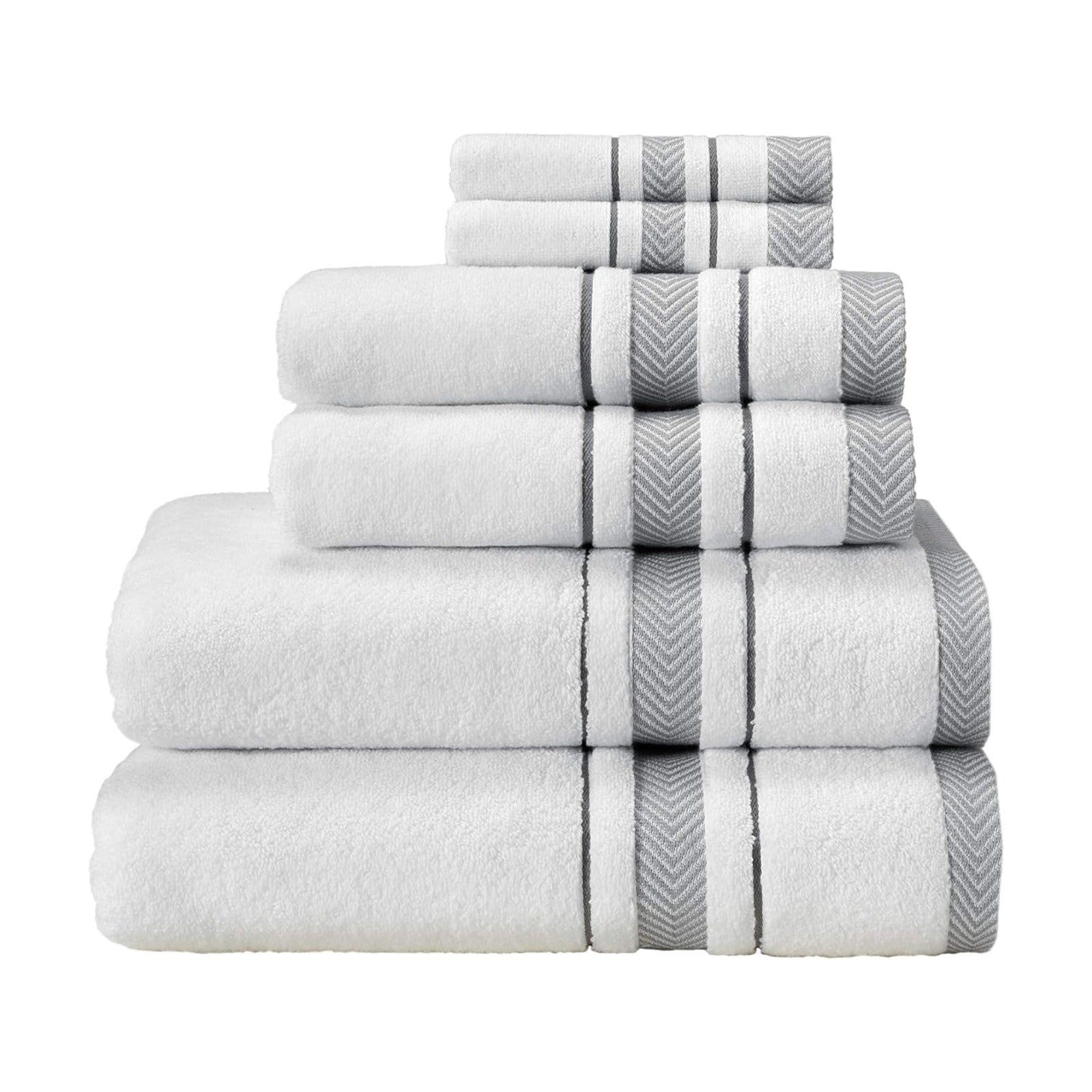 Bath Towels Set for Bathroom – Luxury 6-Piece Cotton Towels, Soft Absorbent & Quick Dry, 600 GSM Bath Towels for