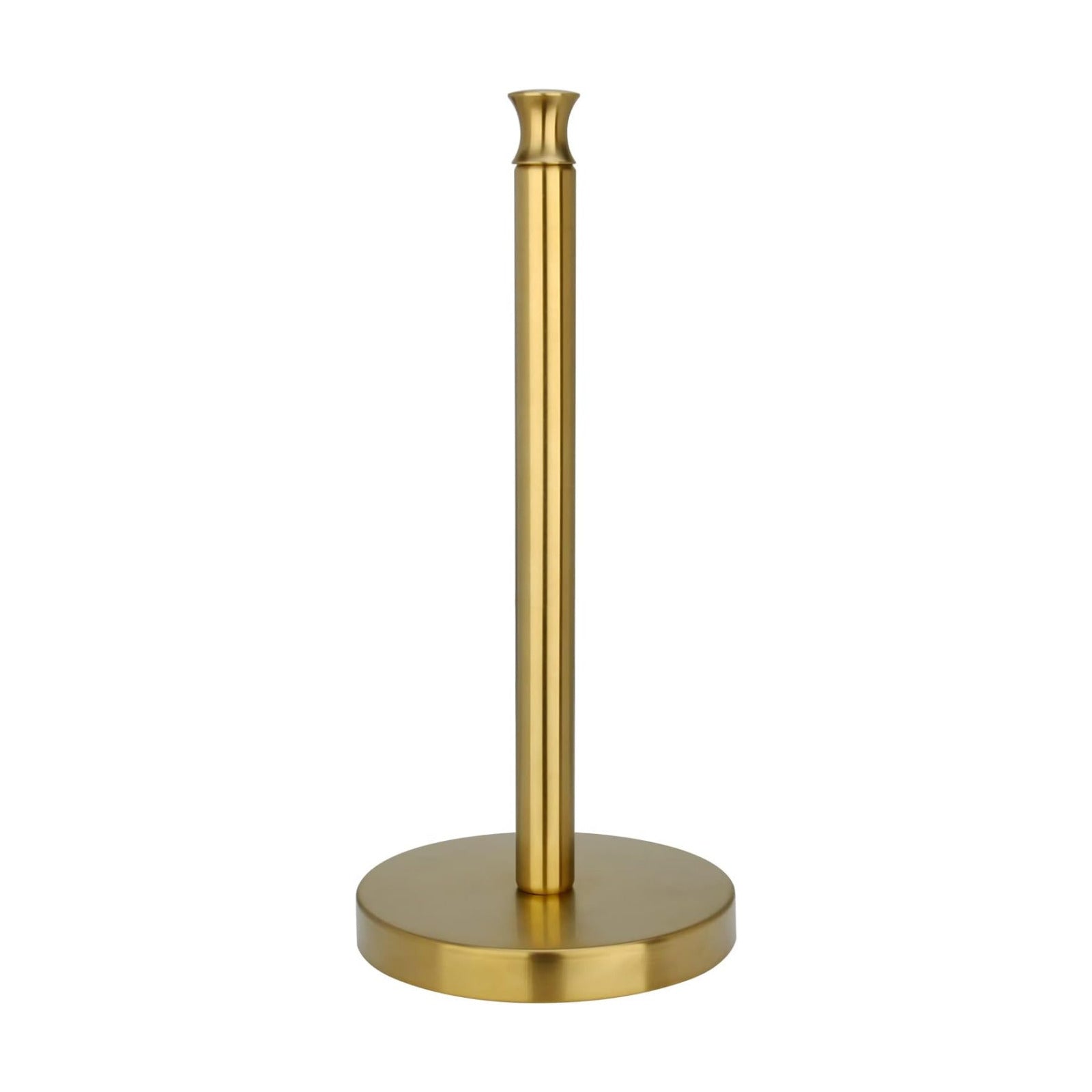 Paper Towel Holder Stand for Kitchen Countertop & Dining Room Table (Brushed Gold Brass Paper Towel Holder Stand