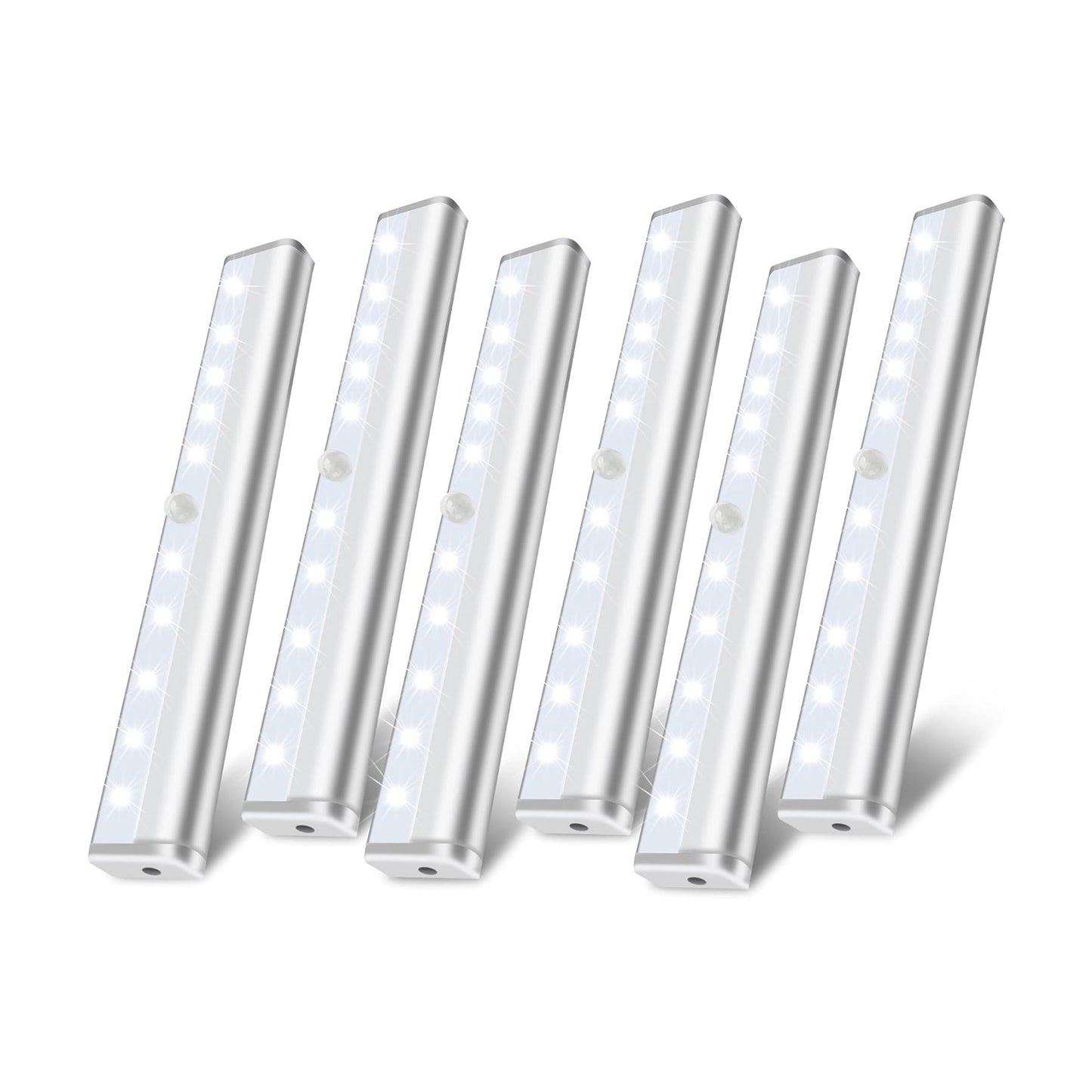 Hopedone Under Cabinet Lights, 10LED Battery Motion Sensor Light Indoor Magnetic Stick-Anywhere Closet Lights for Stair