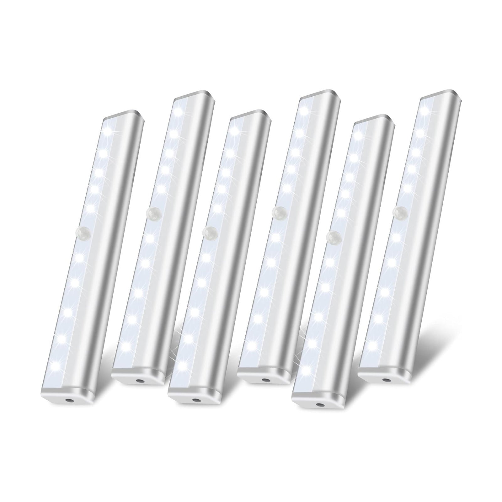 Hopedone Under Cabinet Lights, 10LED Battery Motion Sensor Light Indoor Magnetic Stick-Anywhere Closet Lights for Stair
