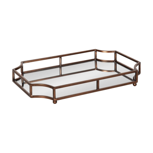 Ciel Modern Scalloped Tray / 18.8 x 12.3 x 2.5 / Bronze