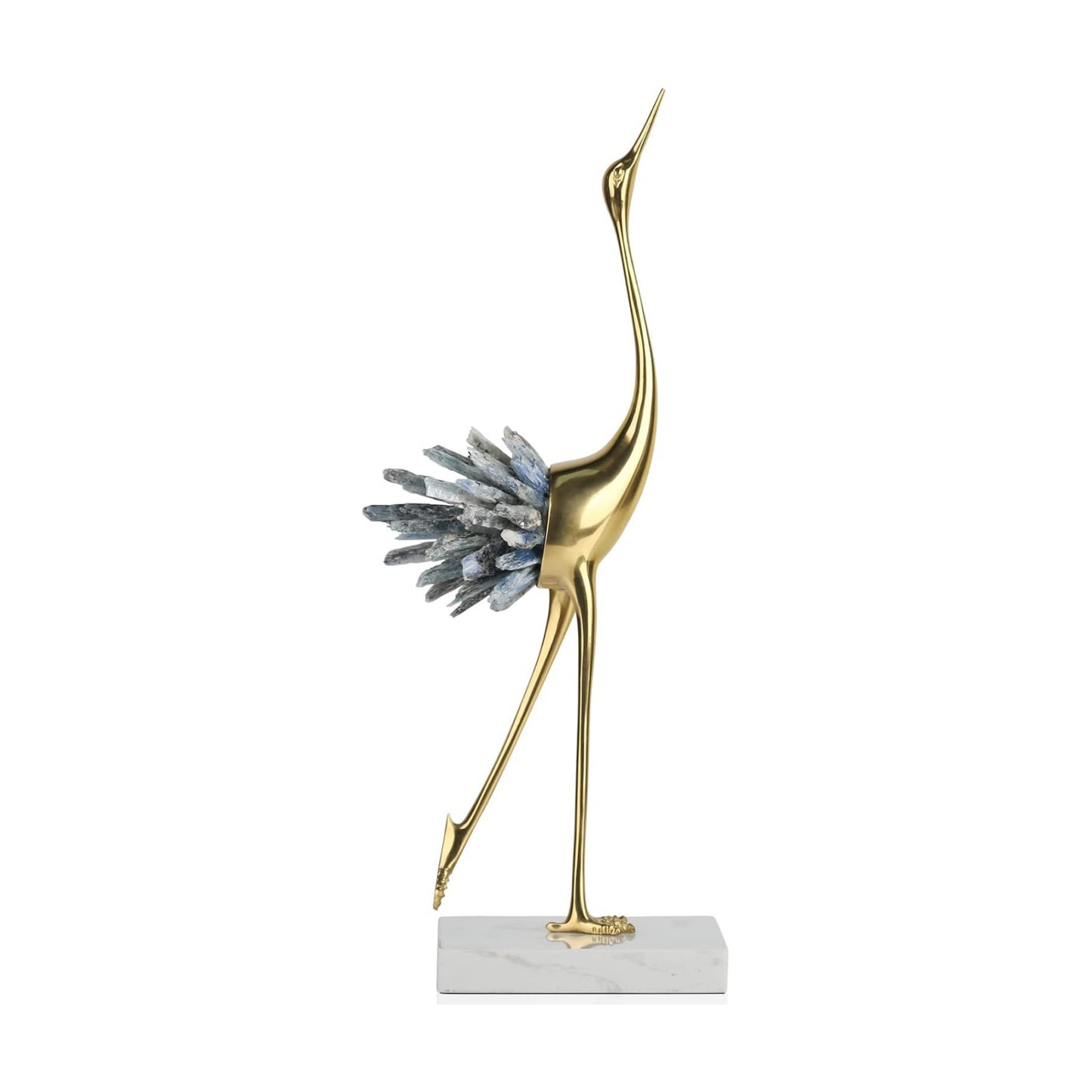 Brass Birds Statues / A / Blue