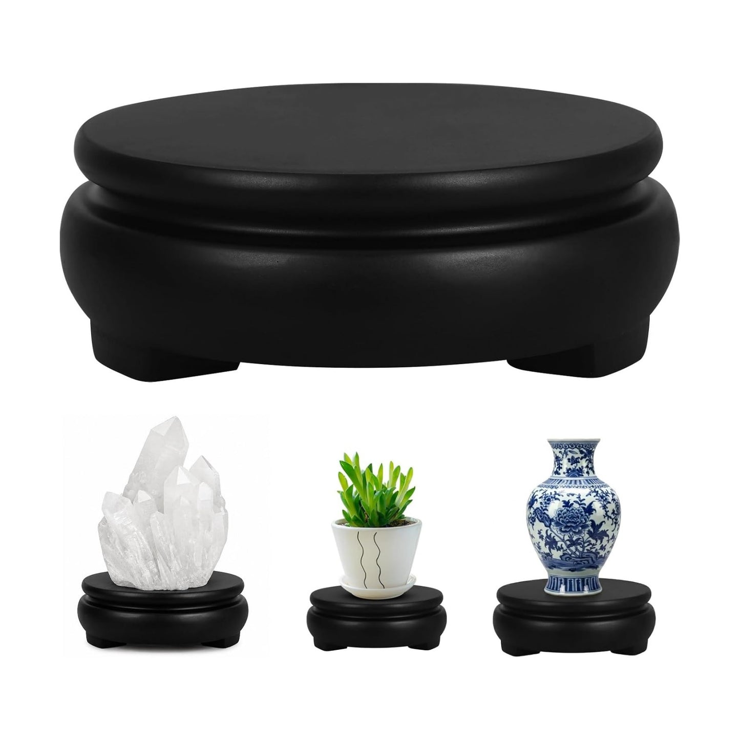Wood Vase Stand Trophy Base