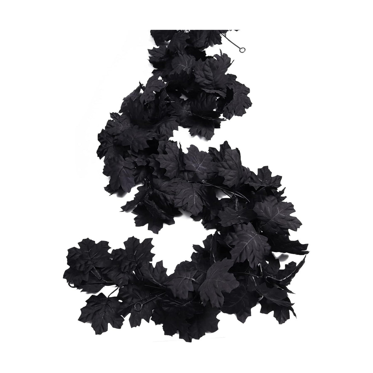 RECUTMS 2 Pcs Fall Maple Leaf Garland Hanging Black Decor Fall Leaves Vines