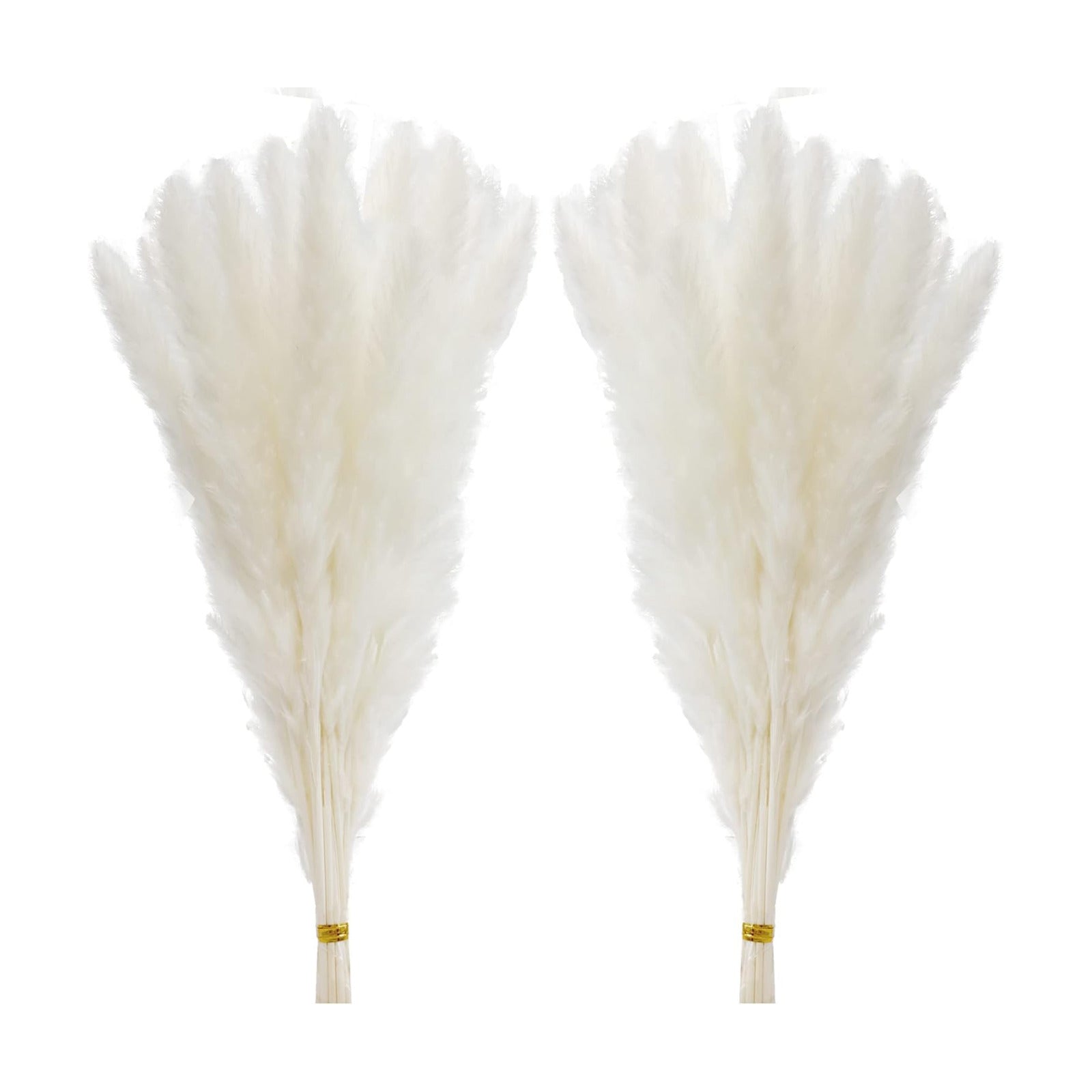 /45 cm Natural Dried Pampas Grass Branches Decor / White-pro / 17 Inch / Set of 60