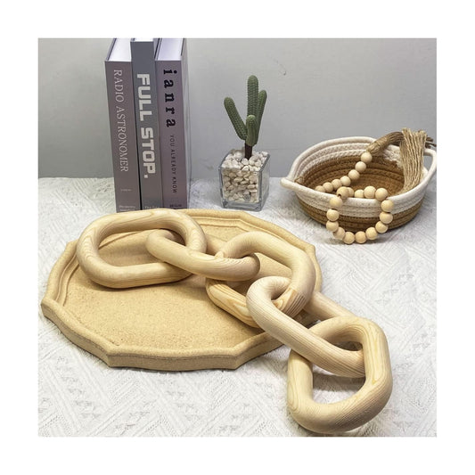 Wood Chain Link Decor / Wood Color