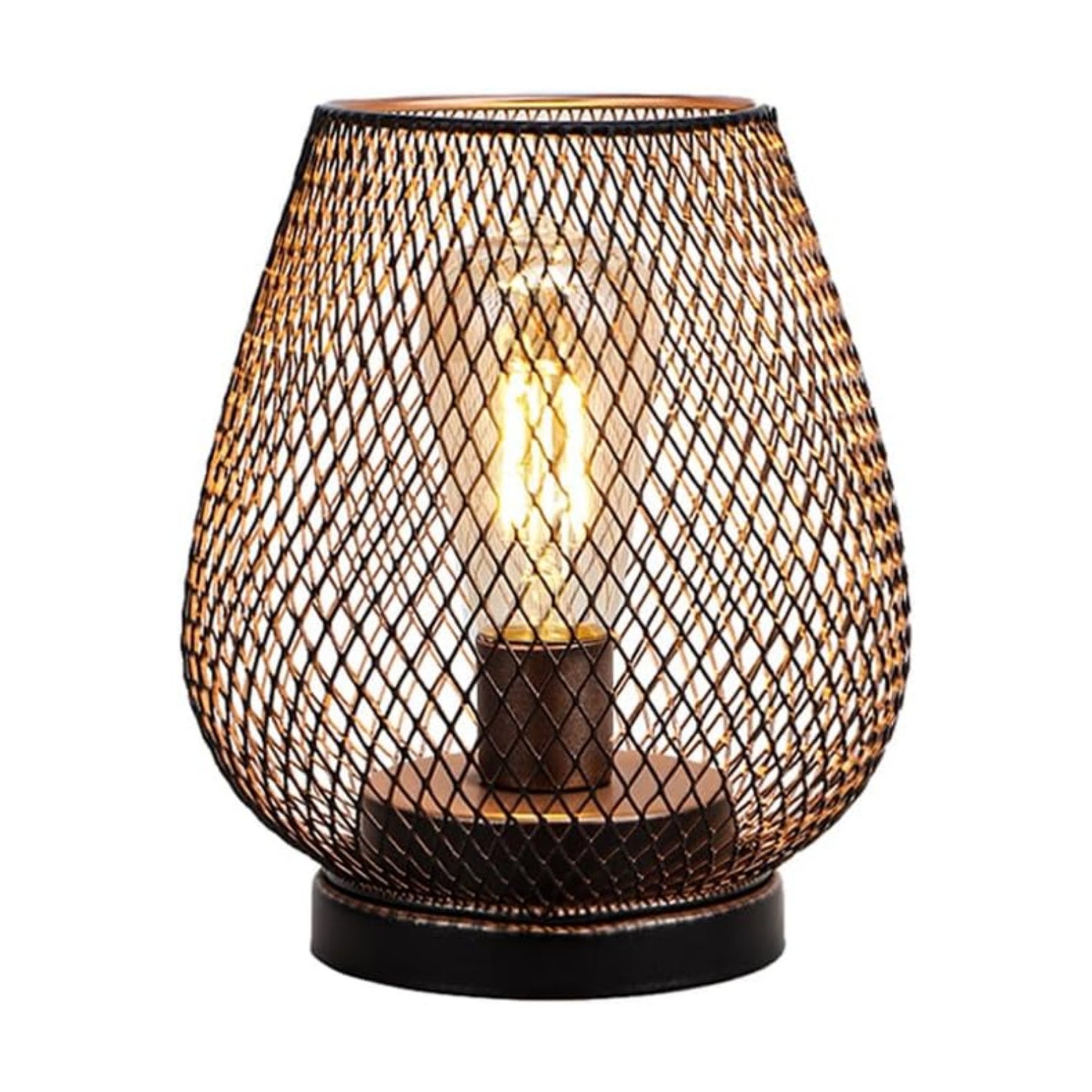 JHY DESIGN Metal Cage LED Lantern Battery Powered Cordless Accent Light with LED Great for Weddings Parties Patio
