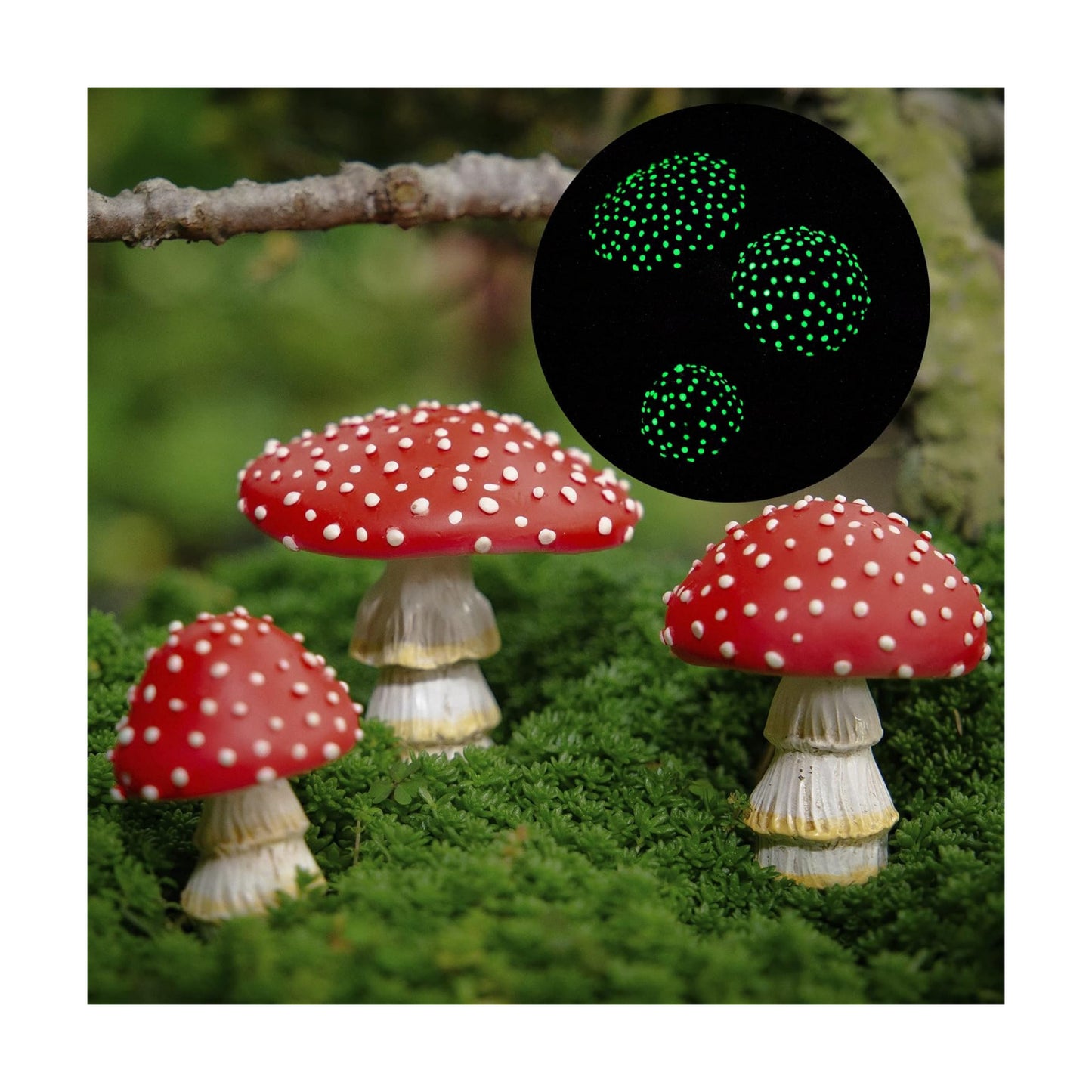 Mini Mushroom Figurines / Fairy Garden Miniatures