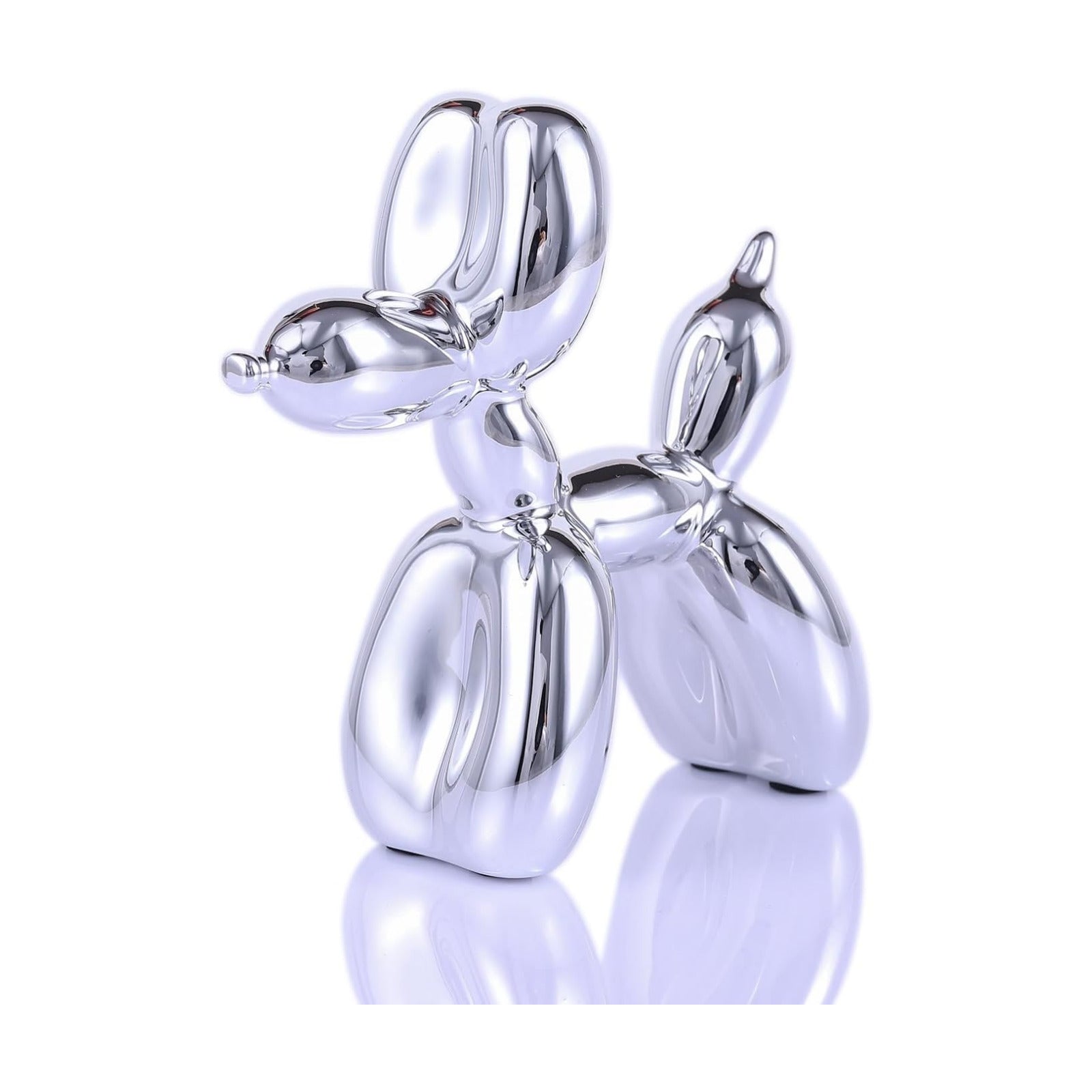 Animal & Modern Sculpture Decor / Silver / 3.9*3.9*1.5inch