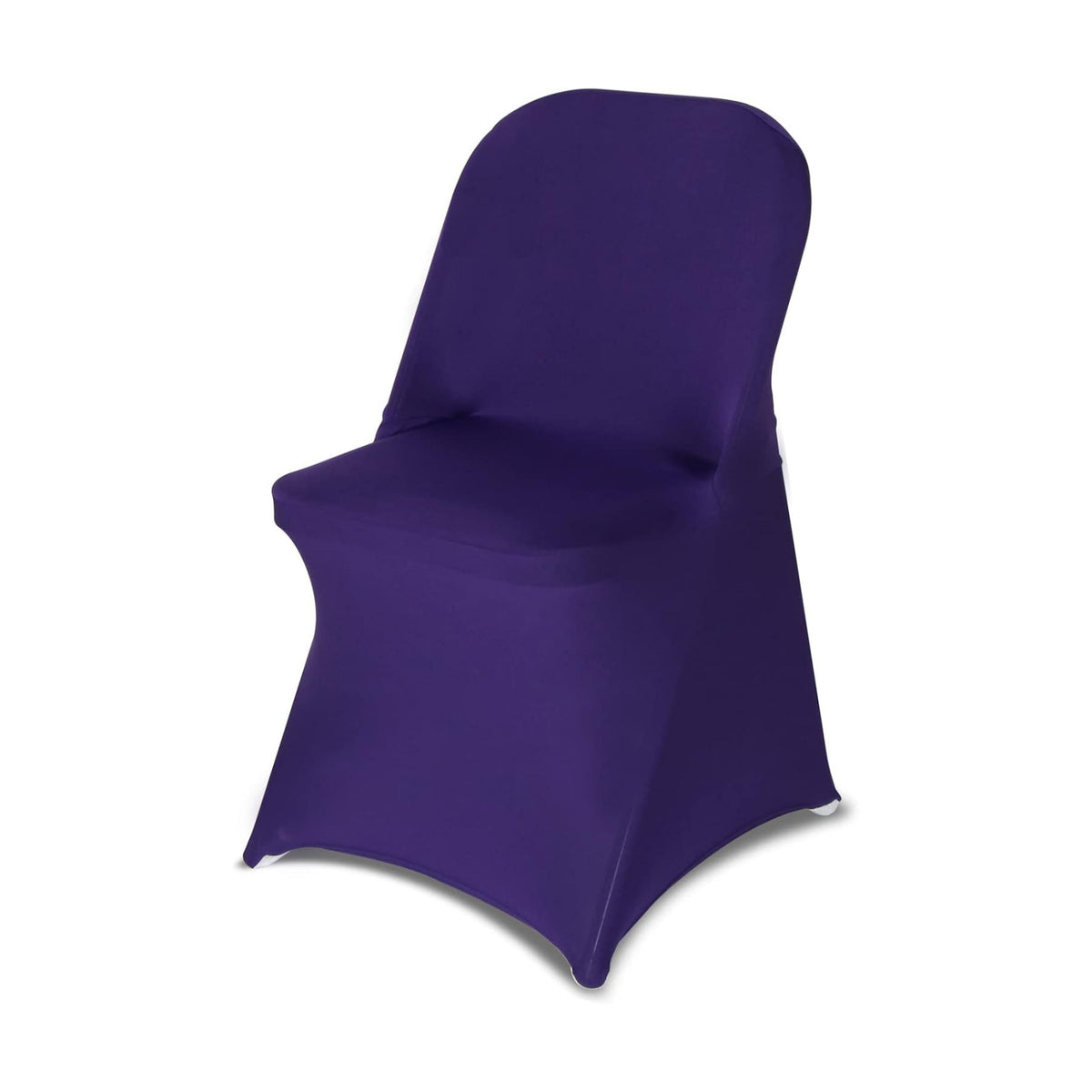 HAINARverS Folding Chair Covers for Wedding, 10PCS Purple