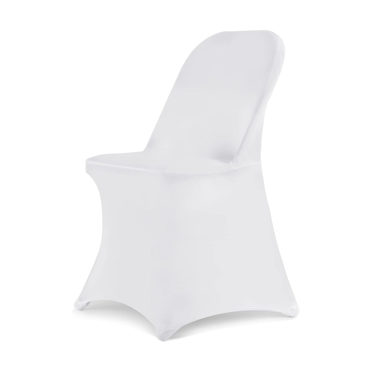 HAINARverS Folding Chair Covers for Wedding, 10PCS White