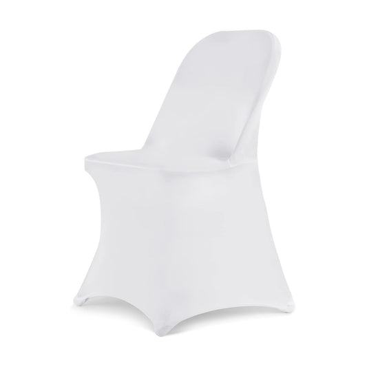 HAINARverS Folding Chair Covers for Wedding, 10PCS White