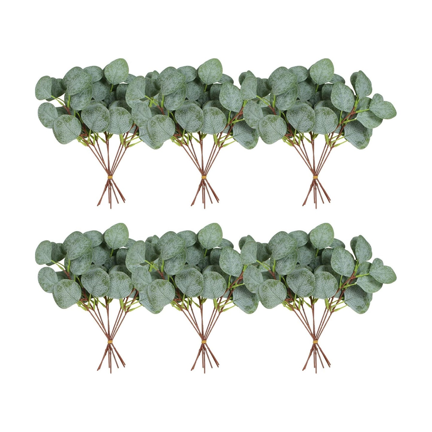 Artificial Eucalyptus Stem / Eucalyptus Leaf / Silver / Set of 40