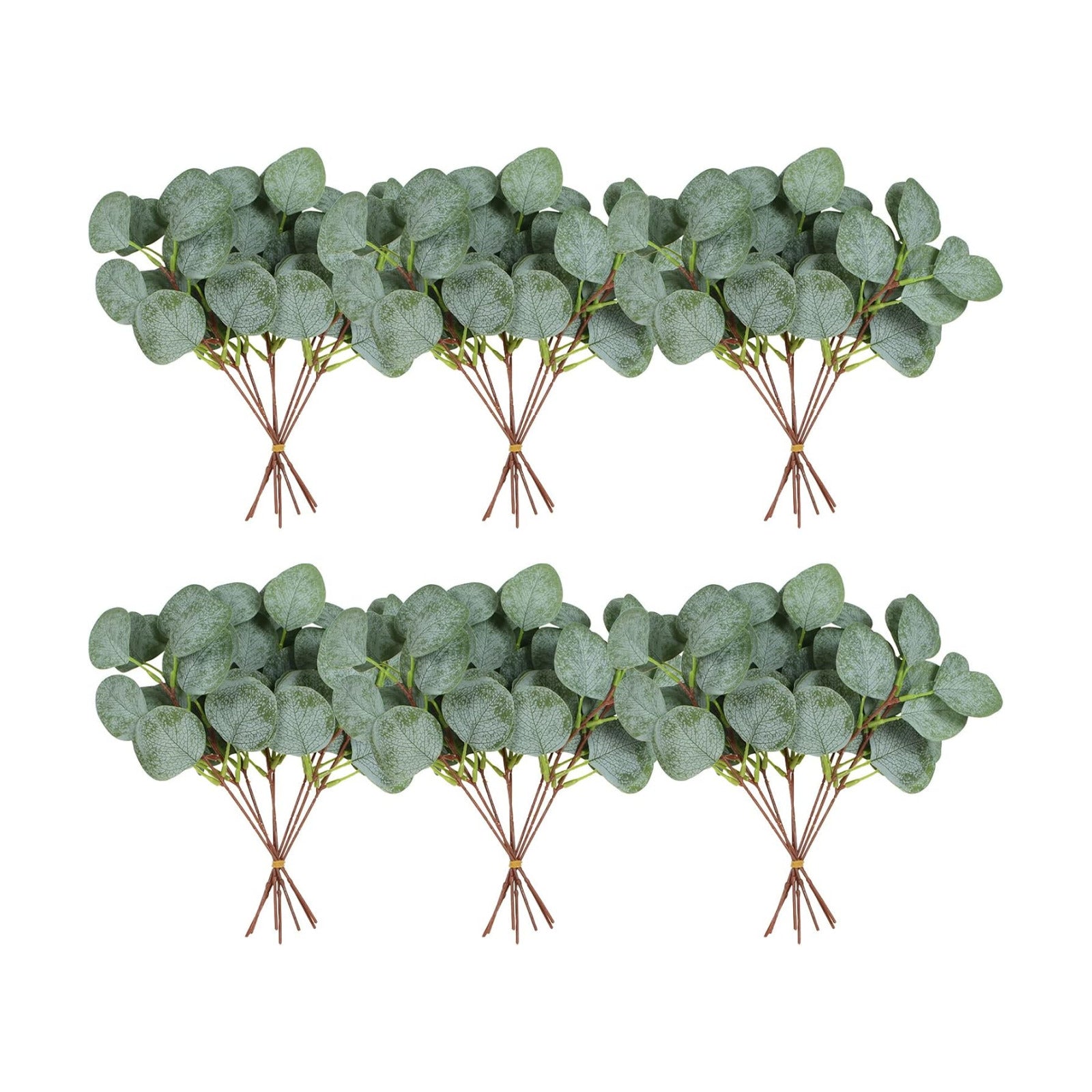 Artificial Eucalyptus Stem / Eucalyptus Leaf / Silver / Set of 40