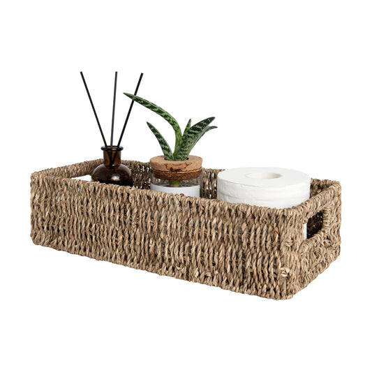 Seagrass Baskets / Built-in Handles / Natural