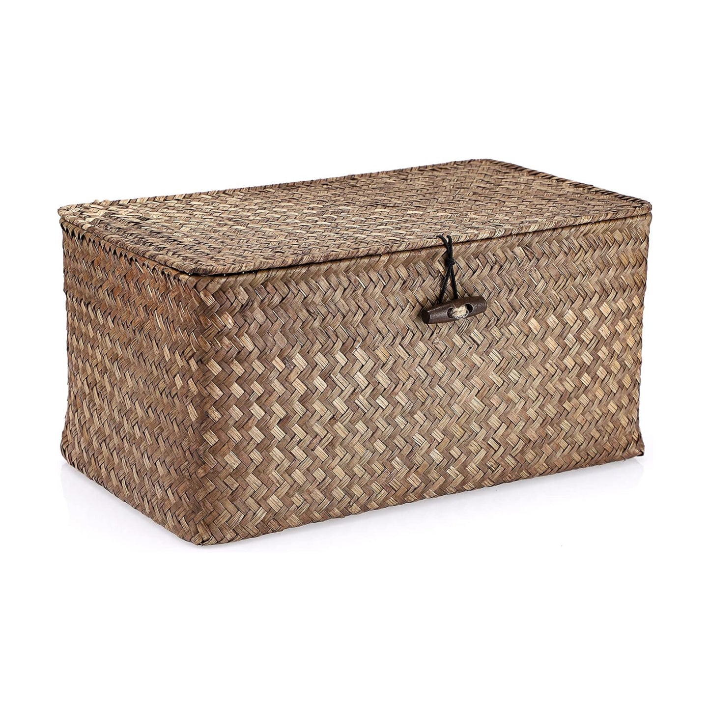 Wicker Shelf Baskets Bin / Medium / Coffee