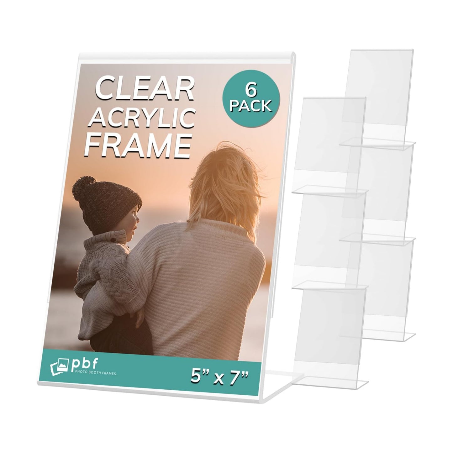Acrylic Sign Holder / Clear / 5 x 7