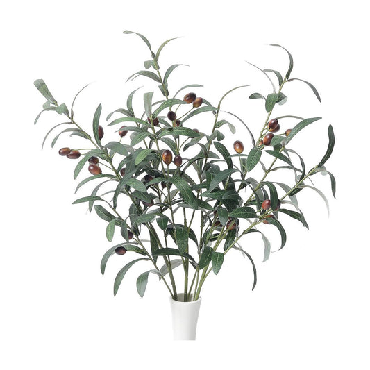 Olive Branches for Vases Artificial Olive Branches Faux Tree Branches Stems for Vase / 28.7 Inch