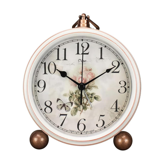 Maxspace Classic Vintage Clock - Elegant and Decorative Analog Clocks,Silent Non-Ticking Clock with Distressed Metal