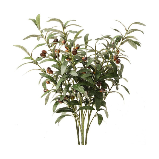 30'' Olive Branches Artificial Plants Olive Stems Greenery Branch for Vases / Green / Set of 3