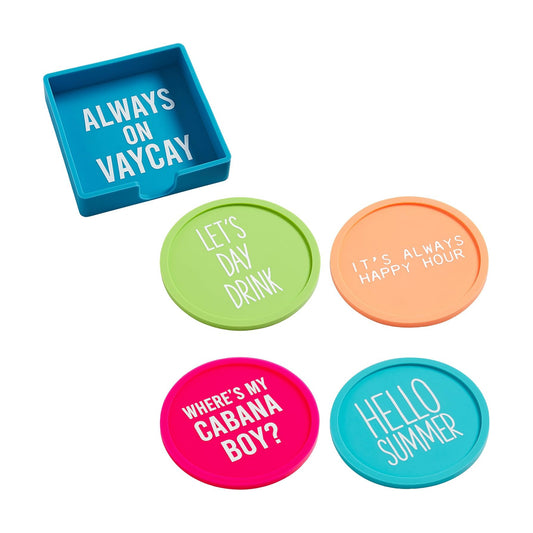 Silicone Pool Coaster Set