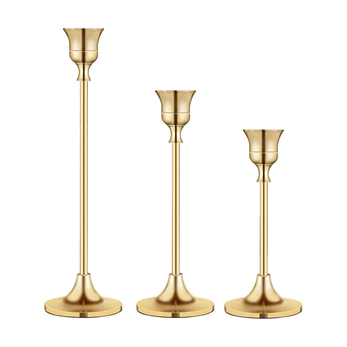Candlestick Holders,Taper Candle Holder for Candlesticks Gold Brass Vintage Candle Stick Candle Holder Candelabra Candle Holder for Fireplace Party Dining Home