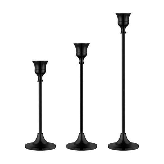 Candlestick Holders,Taper Candle Holder for Candlesticks Black Candelabra Candle Holder Vintage Candle Stick Candle Holders for Fireplace Party Dining Home