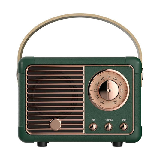 Vintage Decor Mini Wireless Speaker / Green