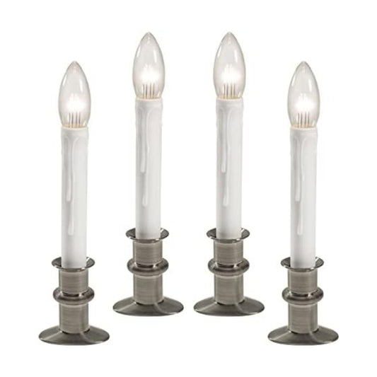 612 Vermont Ultra Bright Battery Operated LED Window Candles, Narrow Base