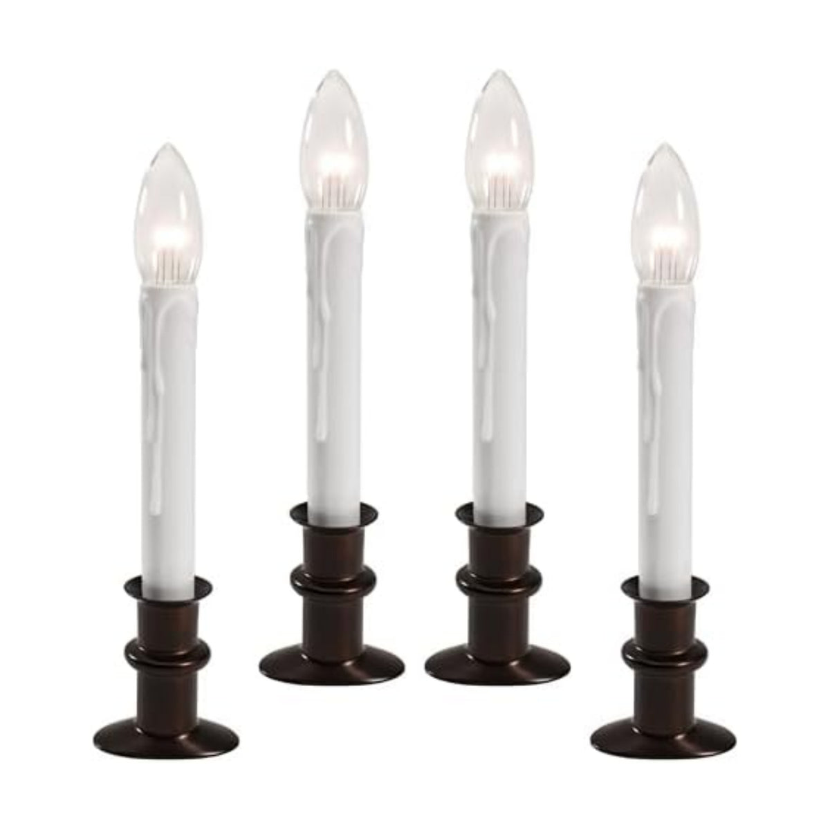 612 Vermont Ultra Bright Battery Operated LED Window Candles, Narrow Base