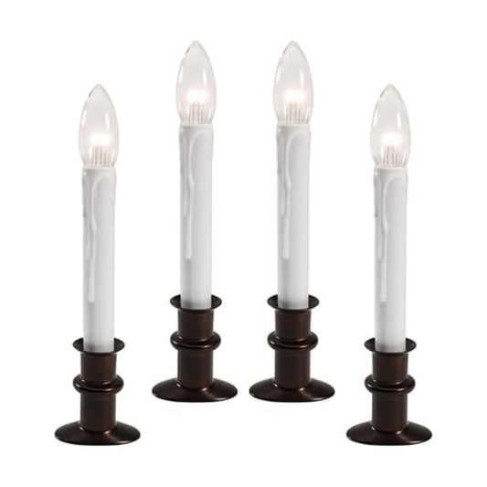612 Vermont Ultra Bright Battery Operated LED Window Candles, Narrow Base